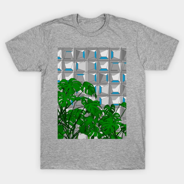 Block and Plant: Monstera T-Shirt by adam@adamdorman.com